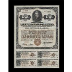 4 1/4% Fourth Liberty Loan $100 Bond 4 1/4% Fourth Liberty Loan $100 Bond