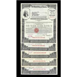 War Savings Series E $25 Bond Five Examples. War Savings $25 Bond Five Examples.