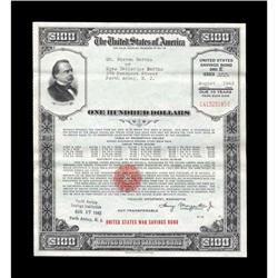 War Savings $100 Bond. War Savings $100 Bond.
