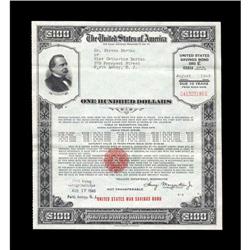 War Savings $100 Bond. War Savings $100 Bond.