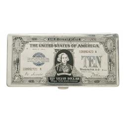 $10 Cigarette Case. A full-sized case with its original $10 Cigarette Case.