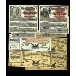 1893 World''s Columbian Exposition Ticket Collectio 1893 World's Columbian Exposition Ticket Collect