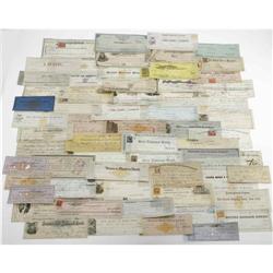 Large Check Collection including checks as far back as Large Check Collection including