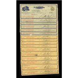 B. Max Mehl 1929 Check Hoard including ten cancelled ch B. Max Mehl 1929 Check Hoard