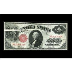 Fr. 38 $1 1917 Legal Tender. Very Fine. A huge gutter f Fr. 38 $1 1917 Legal Tender. Very Fine.