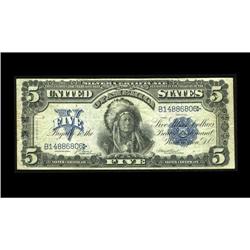 Fr. 272 $5 1899 Silver Certificate Fine-Very Fine. Here Fr. 272 $5 1899 Silver Certificate Fine-Very