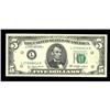 Image 1 : Fr. 1974-L $5 1977 Federal Reserve Note. Very Choice Cr Fr. 1974-L $5 1977 Federal Reserve Note. Ver