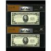 Image 1 : A Pair of $20 Federal Reserve Notes with the Overprint A Pair of $20 Federal Reserve Notes with the 
