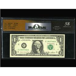 Fr. 1913-E $1 1985 Federal Reserve Note. RCGS About CU Fr. 1913-E $1 1985 Federal Reserve Note. RCGS