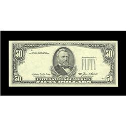 Fr. 2122-B $50 1985 Federal Reserve Note. Gem Crisp Unc Fr. 2122-B $50 1985 Federal Reserve Note. Ge