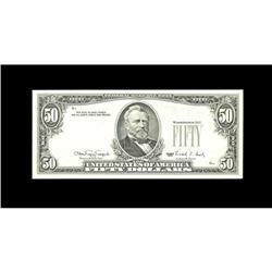 Fr. 2124-G $50 1990 Federal Reserve Note. Gem Crisp Unc Fr. 2124-G $50 1990 Federal Reserve Note. Ge