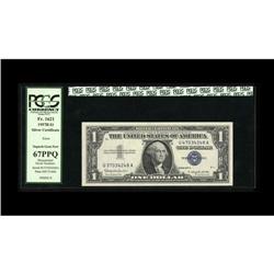 Fr. 1621 $1 1957B Silver Certificate. PCGS 67PPQ Fr. 1621 $1 1957B Silver Certificate. PCGS Superb G