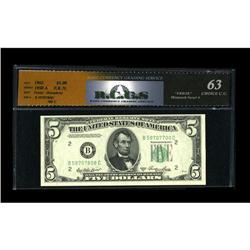 Fr. 1962-B $5 1950A Federal Reserve Note. RCGS Choice C Fr. 1962-B $5 1950A Federal Reserve Note. RC