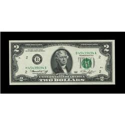 Fr. 1935-B $2 1976 Federal Reserve Note. Choice Crisp U Fr. 1935-B $2 1976 Federal Reserve Note. Cho