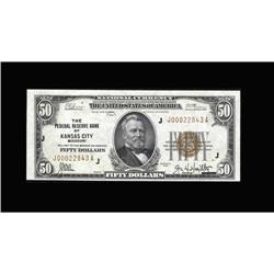 Fr. 1880-J $50 1929 Federal Reserve Bank Note. Choice C Fr. 1880-J $50 1929 Federal Reserve Bank Not