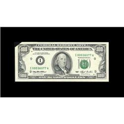 Fr. 2174-I $100 1993 Federal Reserve Note. Gem Crisp Un Fr. 2174-I $100 1993 Federal Reserve Note. G