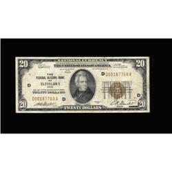 Fr. 1870-D $20 1929 Federal Reserve Bank Note. Fine-Ver Fr. 1870-D $20 1929 Federal Reserve Bank Not
