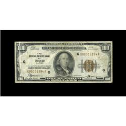 Fr. 1890-G $100 1929 Federal Reserve Bank Note. Fine-Ve Fr. 1890-G $100 1929 Federal Reserve Bank No