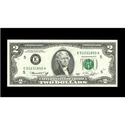 Fr. 1935-E $2 1976 Federal Reserve Note. A rather dark Fr. 1935-E $2 1976 Federal Reserve Note.
