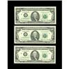Image 1 : Fr. 2172-E $100 1988 Federal Reserve Notes. Three Examp Fr. 2172-E $100 1988 Federal Reserve Notes. 