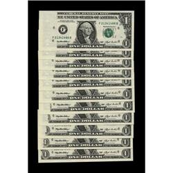 Fr. 1918-F $1 1993 Federal Reserve Notes. 11 Consecutiv Fr. 1918-F $1 1993 Federal Reserve Notes. 11