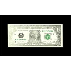 Fr. 1921-B $1 1995 Federal Reserve Note. Choice-Gem CU. Fr. 1921-B $1 1995 Federal Reserve Note. Cho