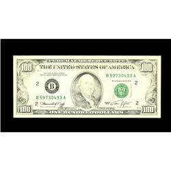 Fr. 2167-B $100 1974 Federal Reserve Note. Gem Crisp Un Fr. 2167-B $100 1974 Federal Reserve Note. G