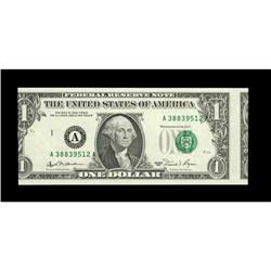 Fr. 1911-A $1 1981 Federal Reserve Note. Gem Crisp Unci Fr. 1911-A $1 1981 Federal Reserve Note. Gem