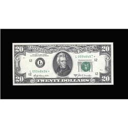 Fr. 2068-L* $20 1969A Federal Reserve Star Note. Gem Cr Fr. 2068-L* $20 1969A Federal Reserve Star N