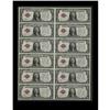 Image 1 : Fr. 1500 $1 1928 Legal Tender. Uncut Sheet of 12. Choic Fr. 1500 $1 1928 Legal Tender. Uncut Sheet o