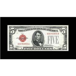 Fr. 1529 $5 1928D Legal Tender Note. Gem Crisp Uncircul Fr. 1529 $5 1928D Legal Tender Note. Gem Cri