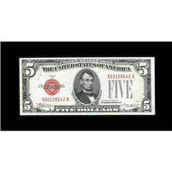 Fr. 1529 $5 1928D Legal Tender Note. Gem Crisp Uncircul Fr. 1529 $5 1928D Legal Tender Note. Gem Cri