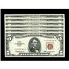 Image 1 : Fr. 1536* $5 1963 Legal Tender Notes. Six Notes. Gem Cr Fr. 1536* $5 1963 Legal Tender Notes. Six No