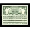 Image 2 : Fr. 1536* $5 1963 Legal Tender Notes. Six Notes. Gem Cr Fr. 1536* $5 1963 Legal Tender Notes. Six No