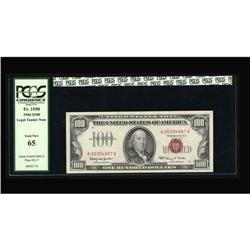 Fr. 1550 $100 1966 Legal Tender Note. PCGS Gem New 65.A Fr. 1550 $100 1966 Legal Tender Note. PCGS G