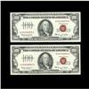 Image 1 : A High Grade Pair of $100 1966 Legal Tender NotesFr. 15 A High Grade Pair of $100 1966 Legal Tender 