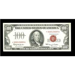 Fr. 1550* $100 1966 Legal Tender Note. About Uncirculat Fr. 1550* $100 1966 Legal Tender Note. About