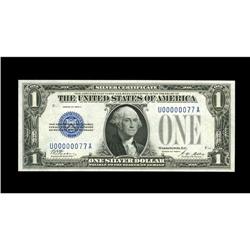 Fr. 1601 $1 1928A Silver Certificate. Gem Crisp Uncircu Fr. 1601 $1 1928A Silver Certificate. Gem Cr
