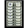 Image 1 : Fr. 1601 $1 1928A Silver Certificates. Eight Examples.T Fr. 1601 $1 1928A Silver Certificates. Eight