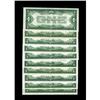 Image 2 : Fr. 1601 $1 1928A Silver Certificates. Ten Examples.Thi Fr. 1601 $1 1928A Silver Certificates. Ten E