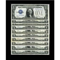 Fr. 1601 $1 1928A Silver Certificates. Ten ExamplesHere Fr. 1601 $1 1928A Silver Certificates. Ten E
