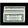 Image 2 : Fr. 1602 $1 1928B Silver Certificates. Ten Examples.The Fr. 1602 $1 1928B Silver Certificates. Ten E