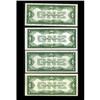 Image 2 : Fr. 1604 $1 1928D Silver Certificates. Four ExamplesThe Fr. 1604 $1 1928D Silver Certificates. Four 