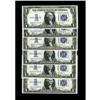 Image 1 : Fr. 1606 $1 1934 Silver Certificates. Six Examples.Six Fr. 1606 $1 1934 Silver Certificates. Six Exa