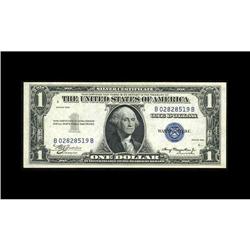 Fr. 1607 $1 1935 B-B Block Experimental Silver Certific Fr. 1607 $1 1935 B-B Block Experimental Silv