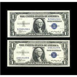 Fr. 1607 $1 1935 Mule Silver Certificates. Two examples Fr. 1607 $1 1935 Mule Silver Certificates. T