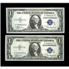 Image 1 : Fr. 1609/Fr. 1610 $1 1935A "R" & "S" Silver Certificate Fr. 1609/Fr. 1610 $1 1935A "R" & "S" Silver 