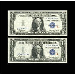 Fr. 1609/Fr. 1610 $1 1935A "R" & "S" Silver Certificate Fr. 1609/Fr. 1610 $1 1935A "R" & "S" Silver 
