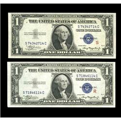 Fr. 1609/1610 $1 1935A R and S $1 Silver Certificates. Fr. 1609/1610 $1 1935A R and S $1 Silver Cert