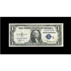 Fr. 1609* $1 1935A "R" Silver Certificate. Very Fine+.A Fr. 1609* $1 1935A "R" Silver Certificate. V